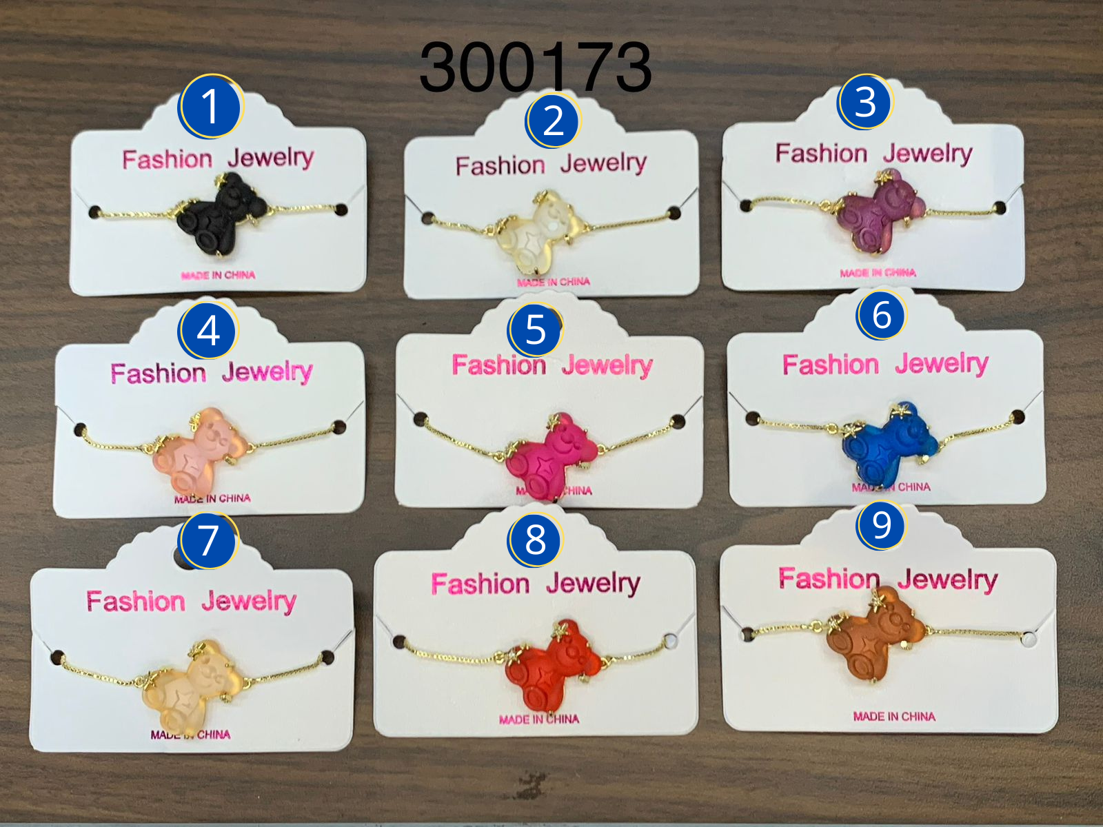 Pulseras doradas de ositos M2 - Oro Laminado