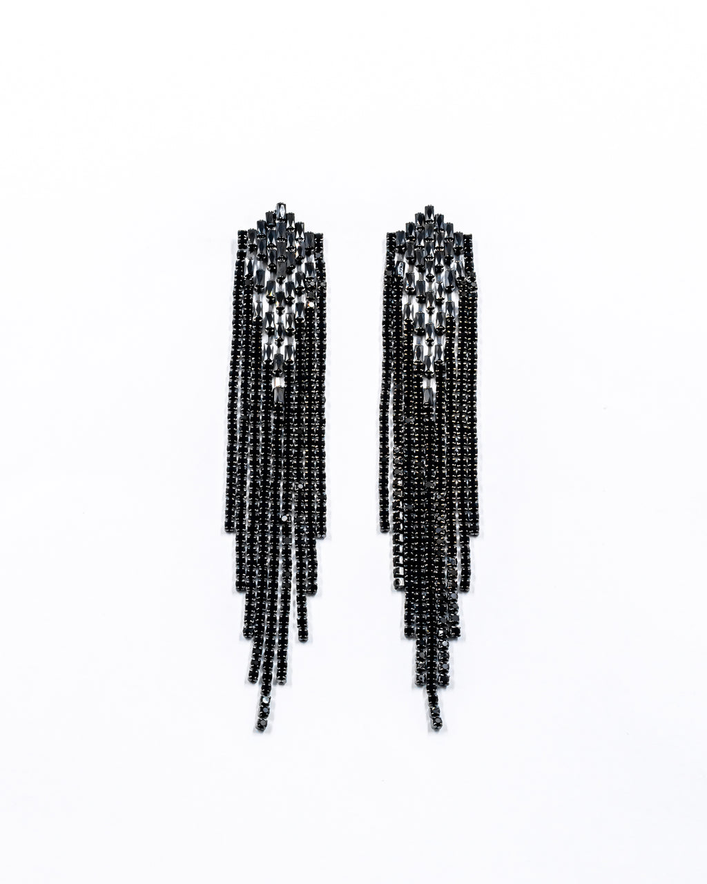 Aretes Largos de piedras - M3 Oro Laminado