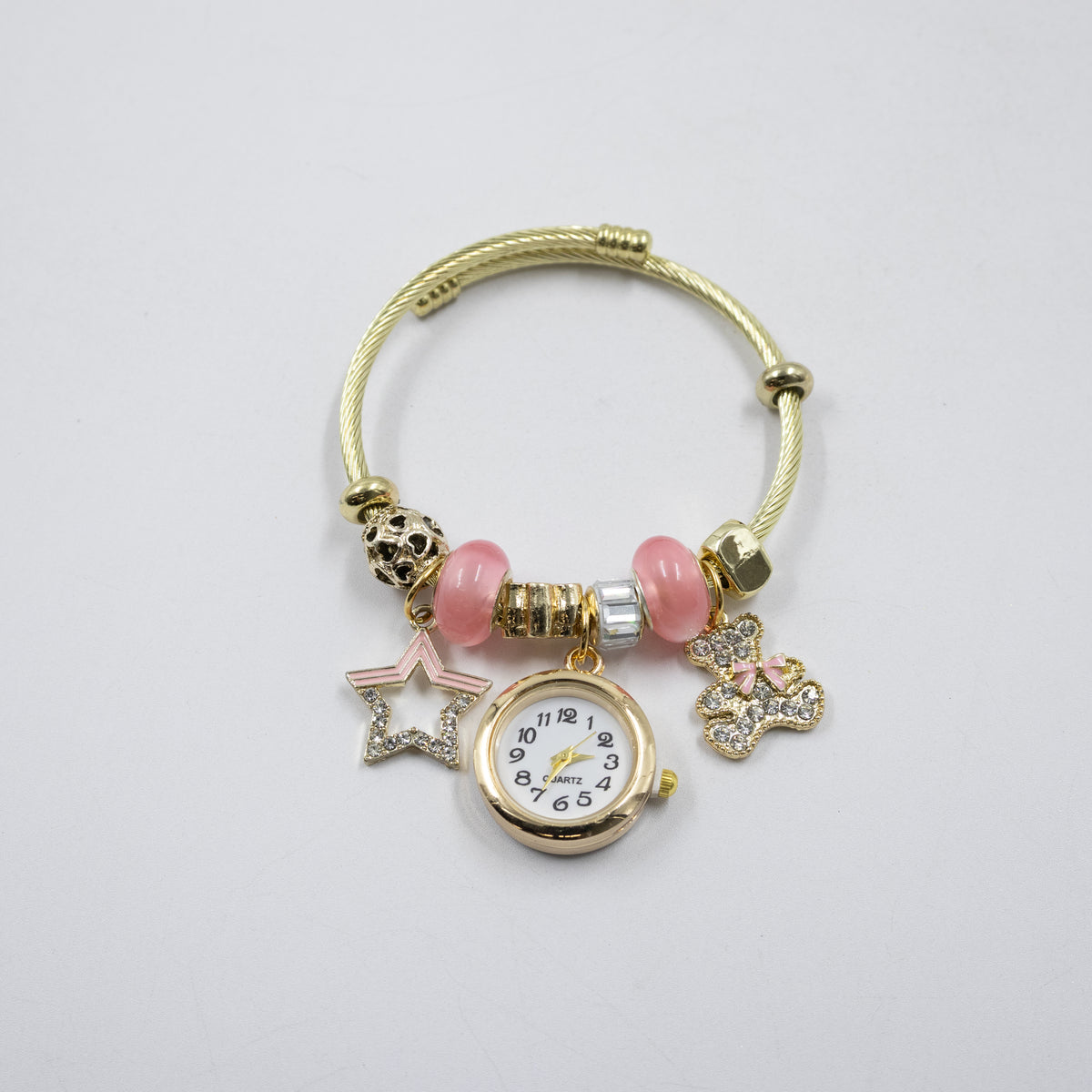 Pulsera tipo Pandora Dorados M22 Oro Laminado