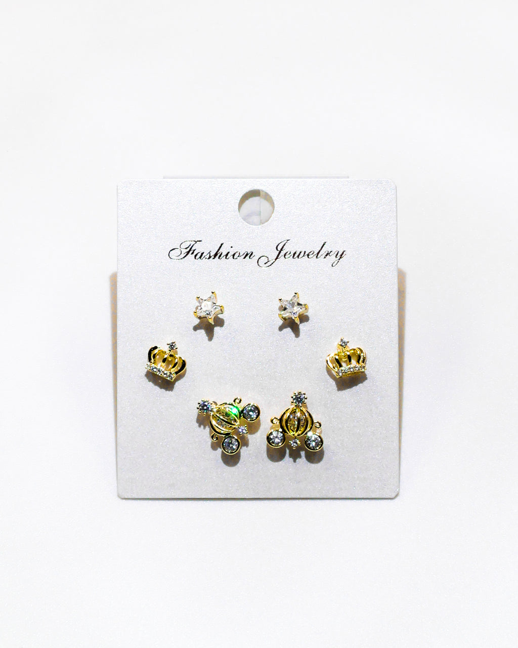 Set Aretes X3 - M18 Oro Laminado