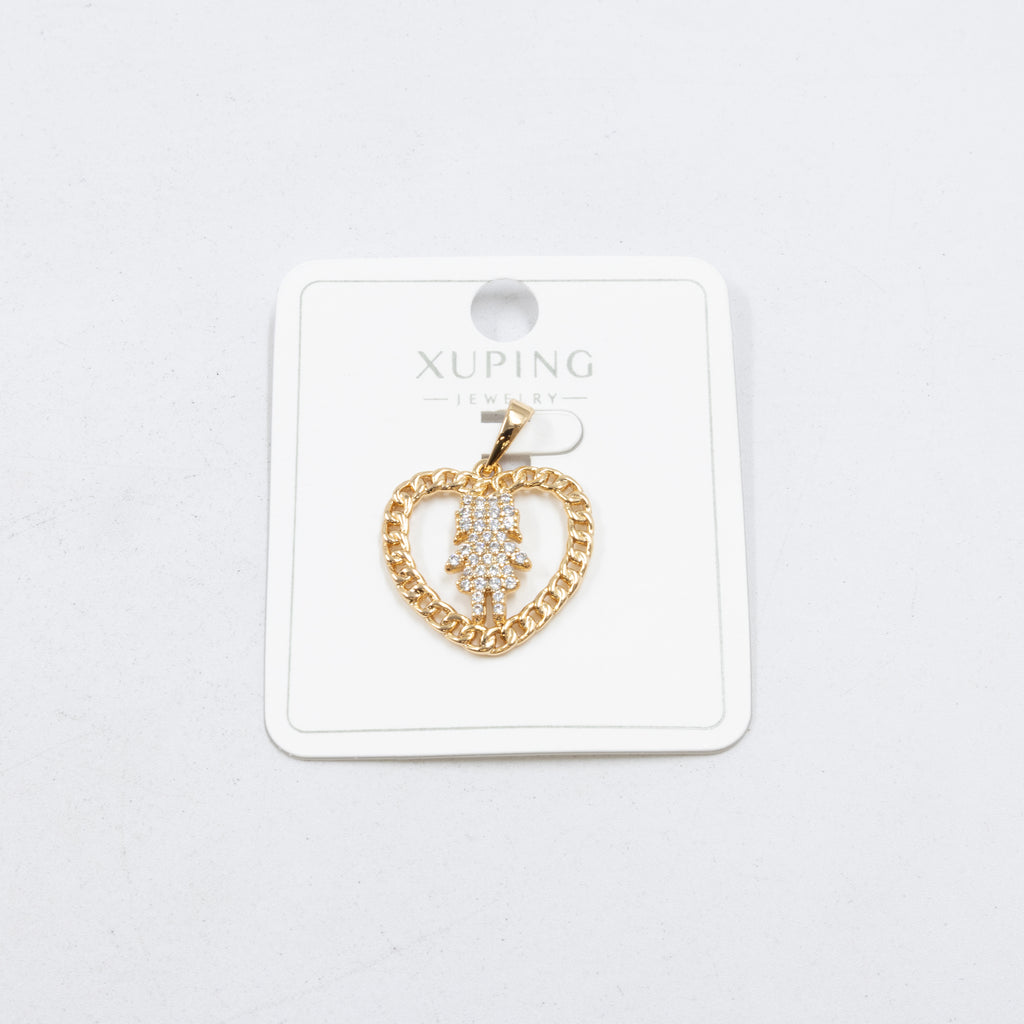 Dijes Xuping con Piedras M2 Oro Laminado