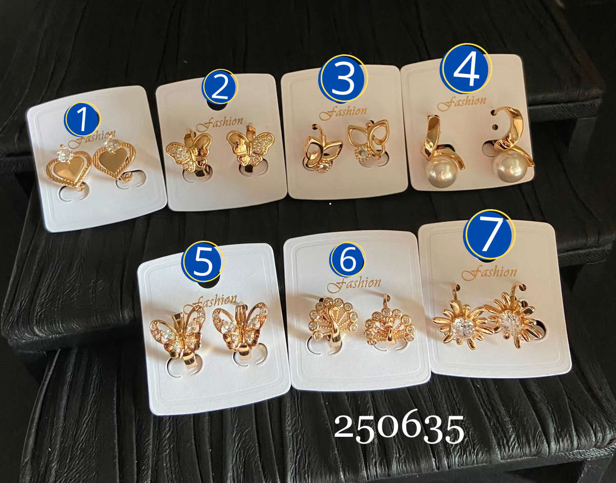 [26/SEPTIEMBRE/26] Aretes Huggies Dorados M1 Oro Laminado