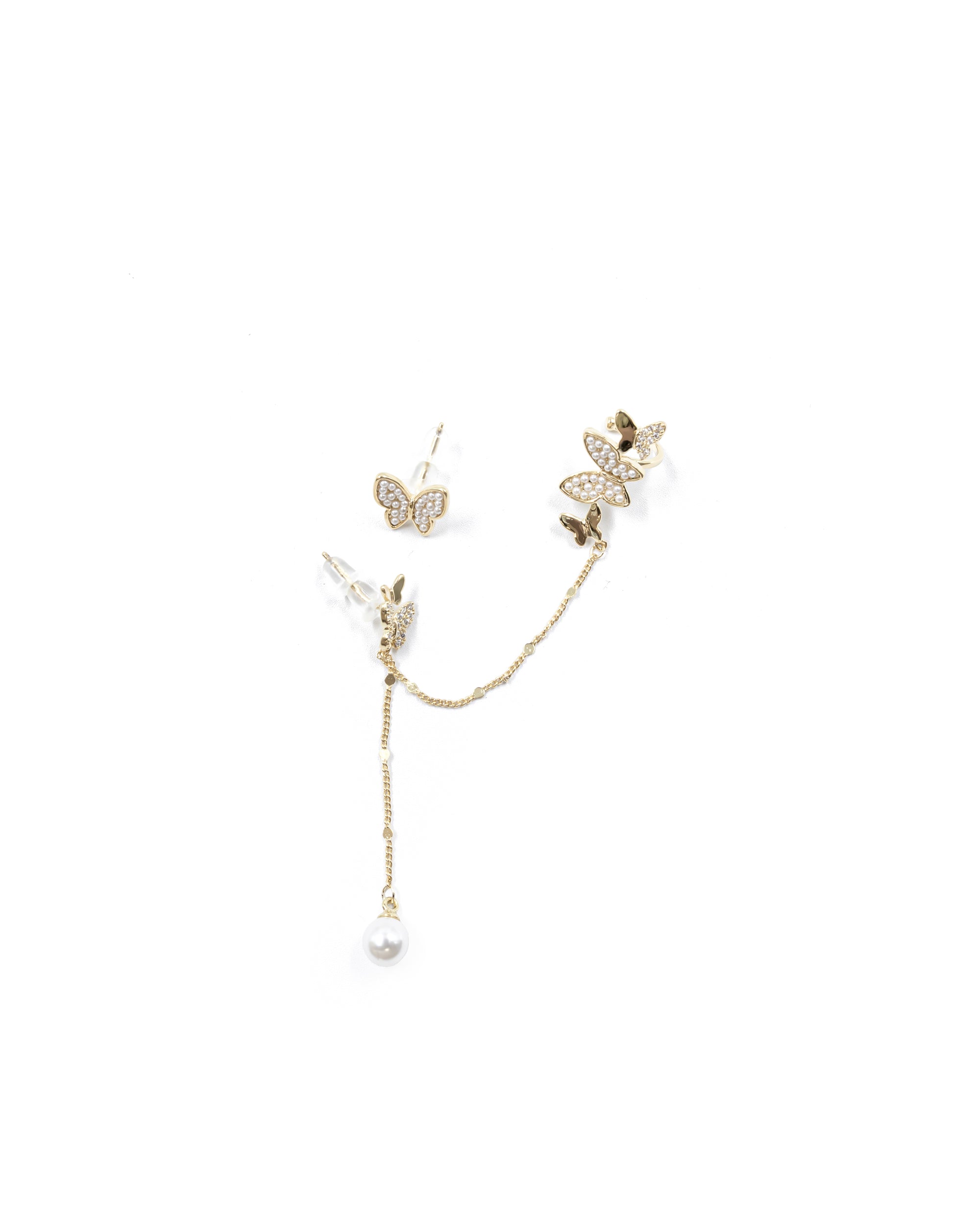 Aretes Largos Ansheli Dorados M9 Oro Laminado
