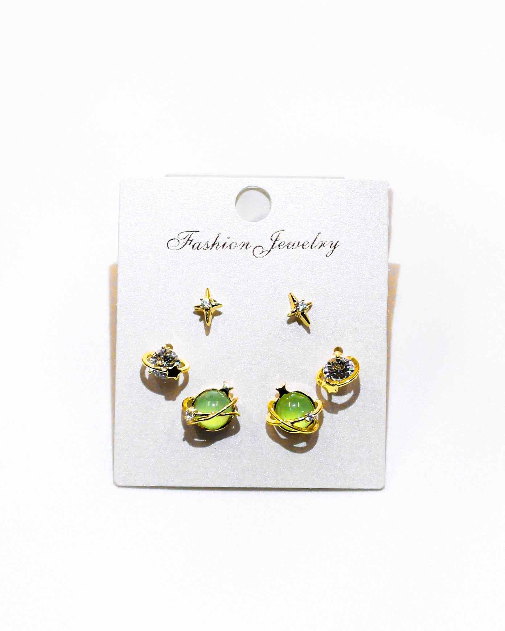 Set Aretes X3 - M6 Oro Laminado