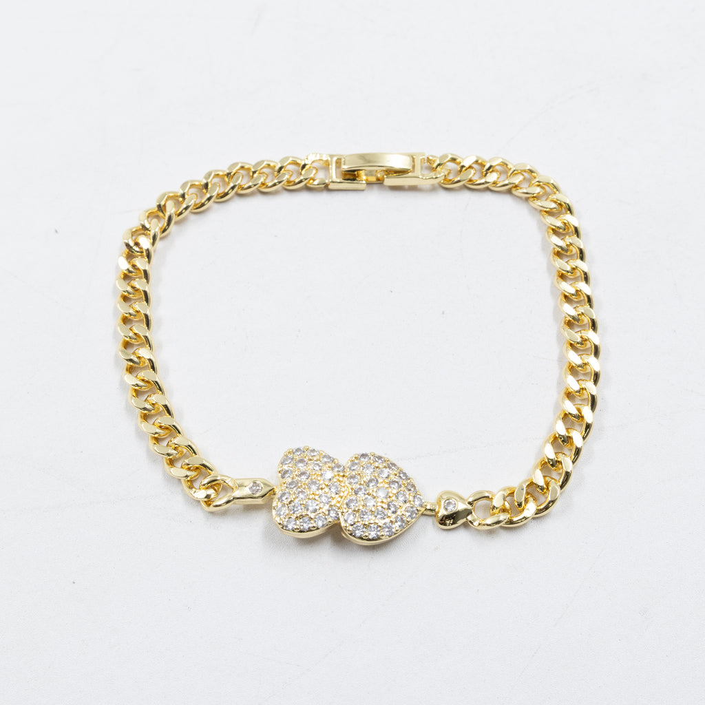 Pulseras Doradas con Piedras M5 Oro Laminado