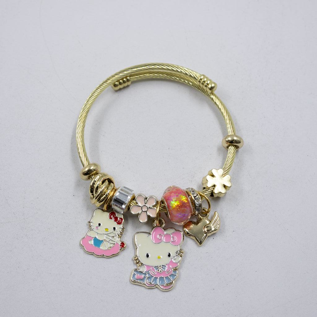 Pulsera tipo Pandora M1 Oro Laminado