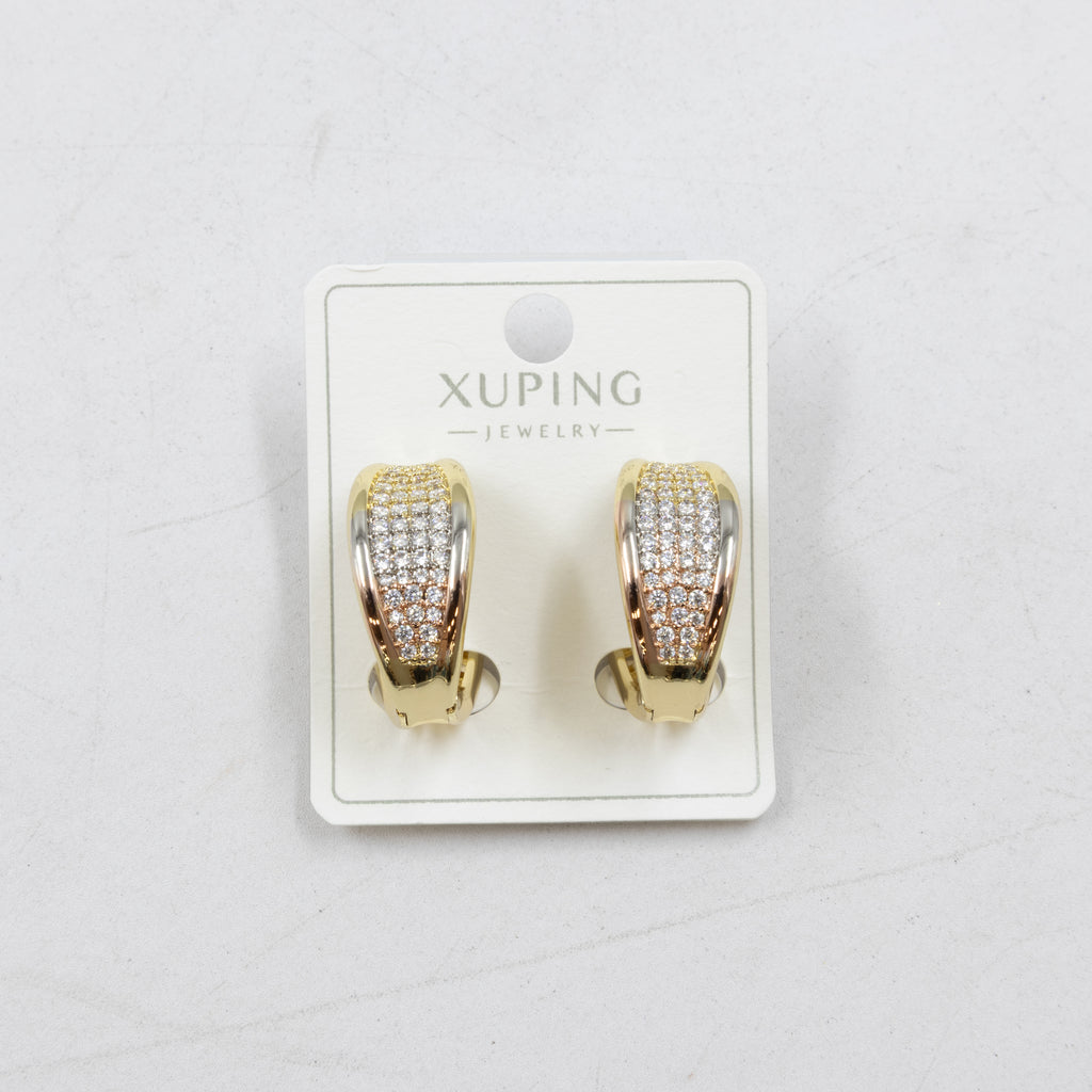 Aretes Oro Florentino Xuping M3 Oro Laminado