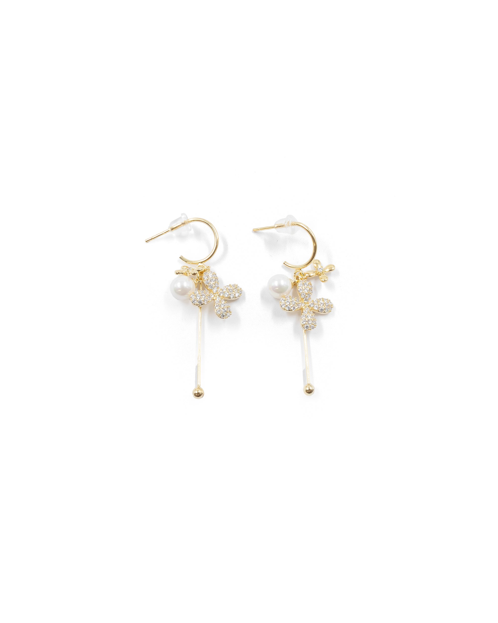 Aretes Largos Ansheli Dorados M11 Oro Laminado