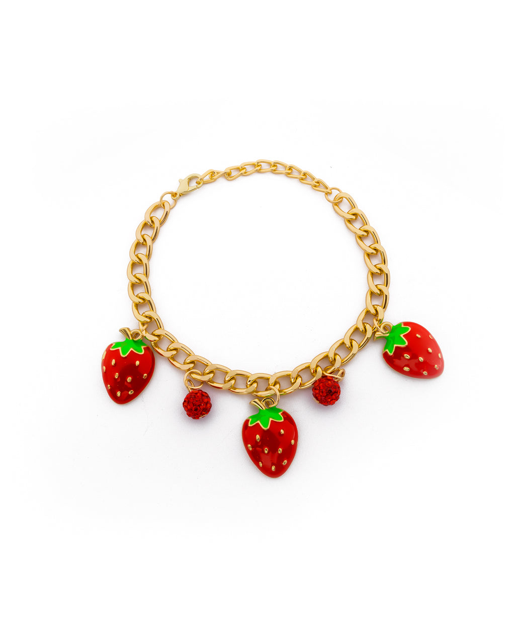 PULSERA DE CEREZA M5 ORO LAMINADO