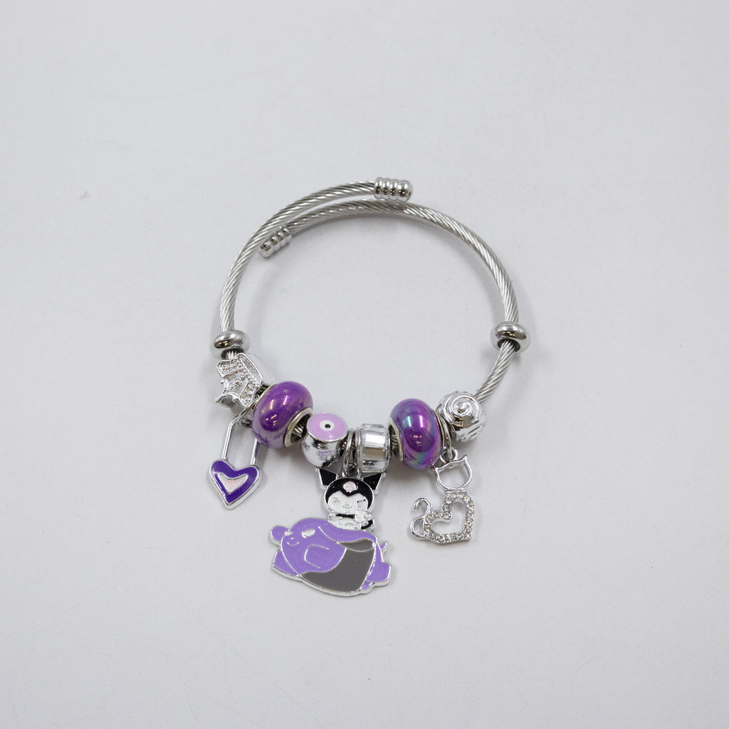 Pulsera tipo Pandora Plateados M9 Oro Laminado