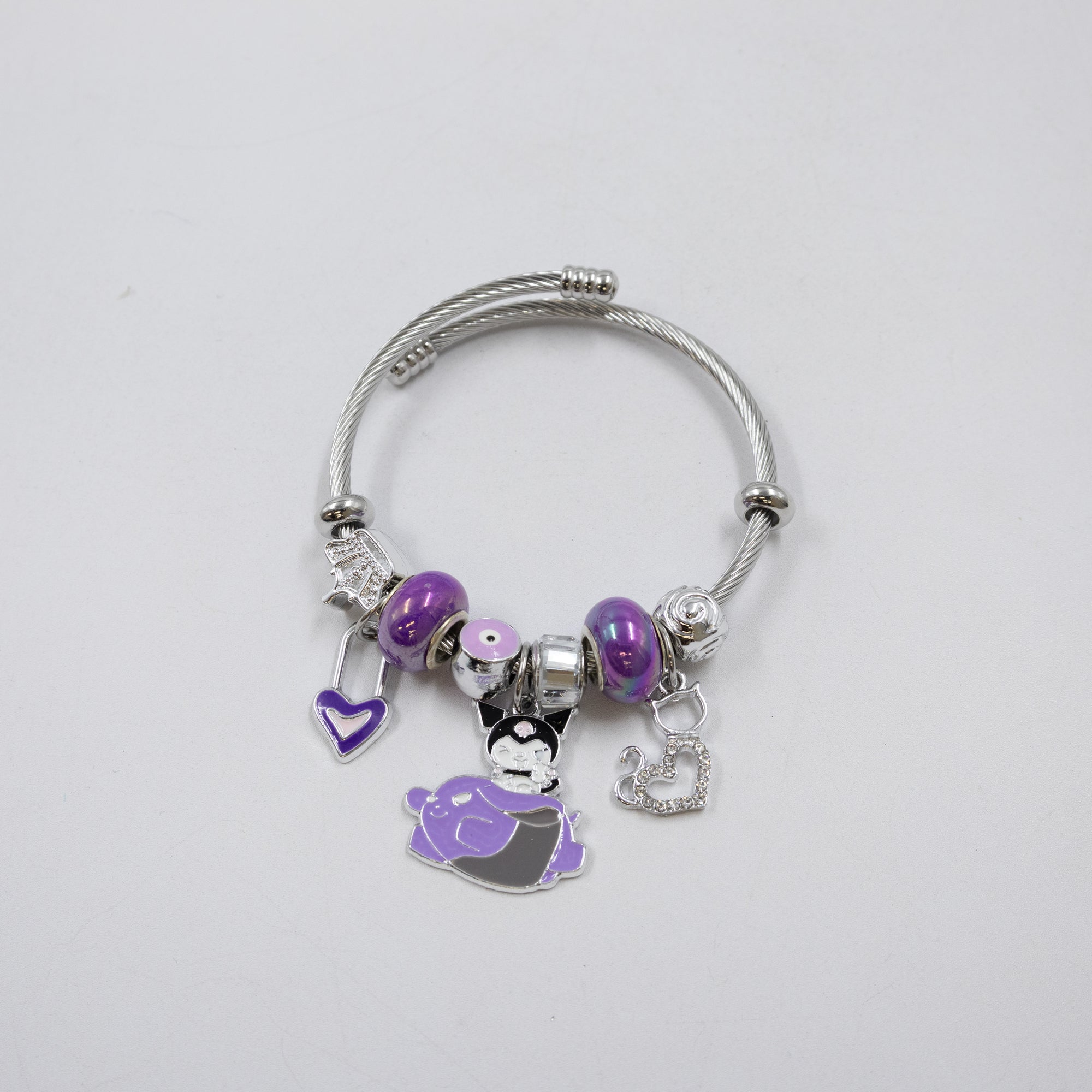 Pulsera tipo Pandora Plateados M9 Oro Laminado