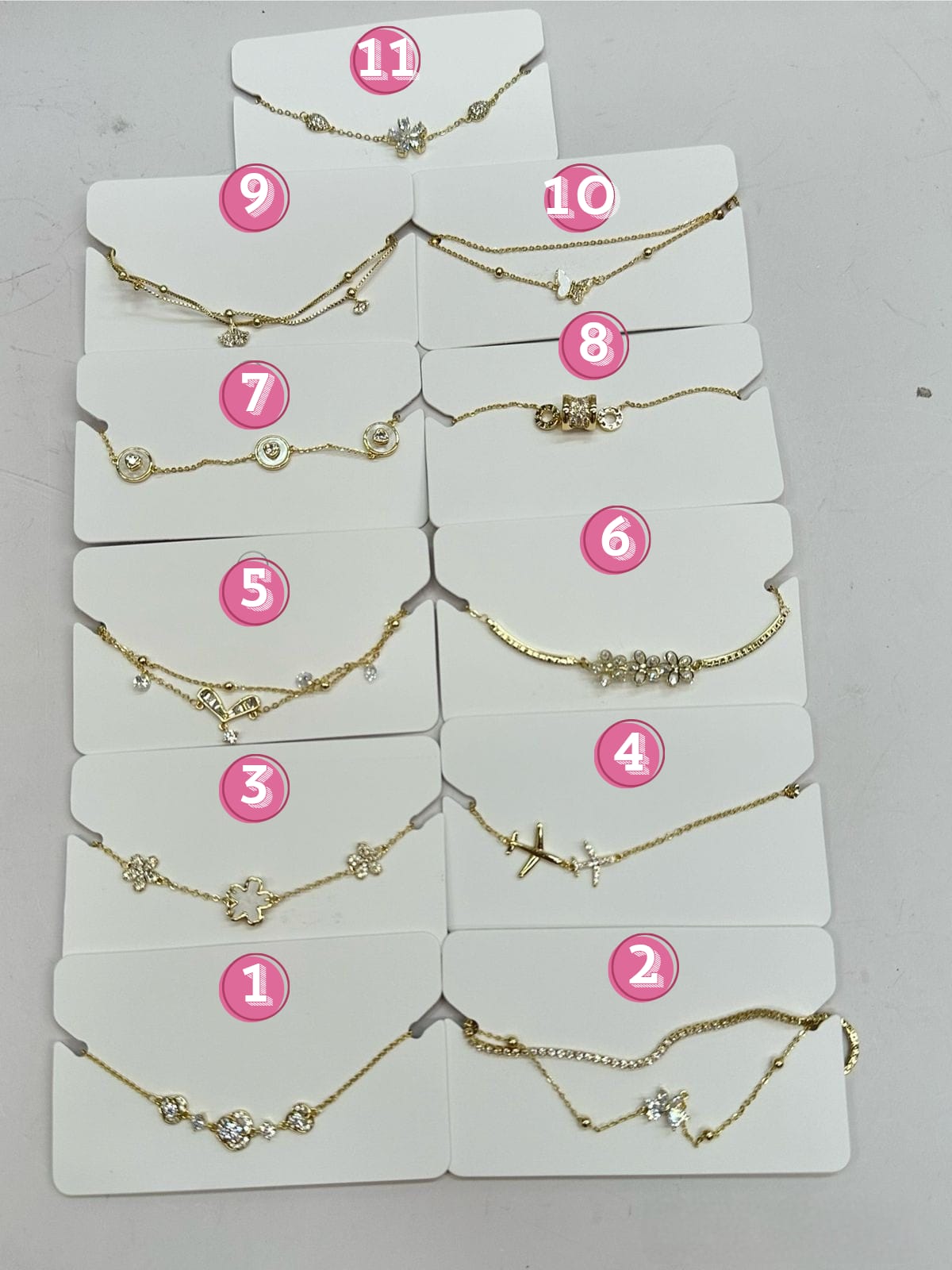 Pulsera Dorada Ansheli M7 Oro Laminado