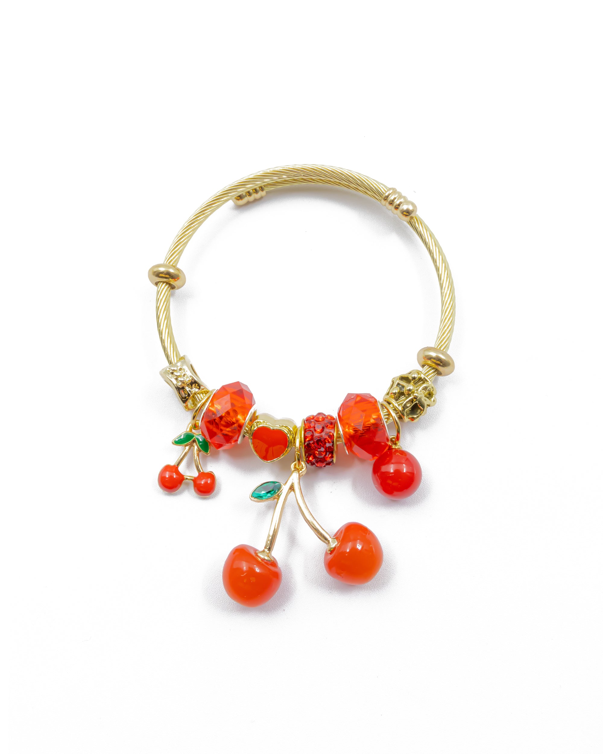 PULSERA DE CEREZA M3 ORO LAMINADO