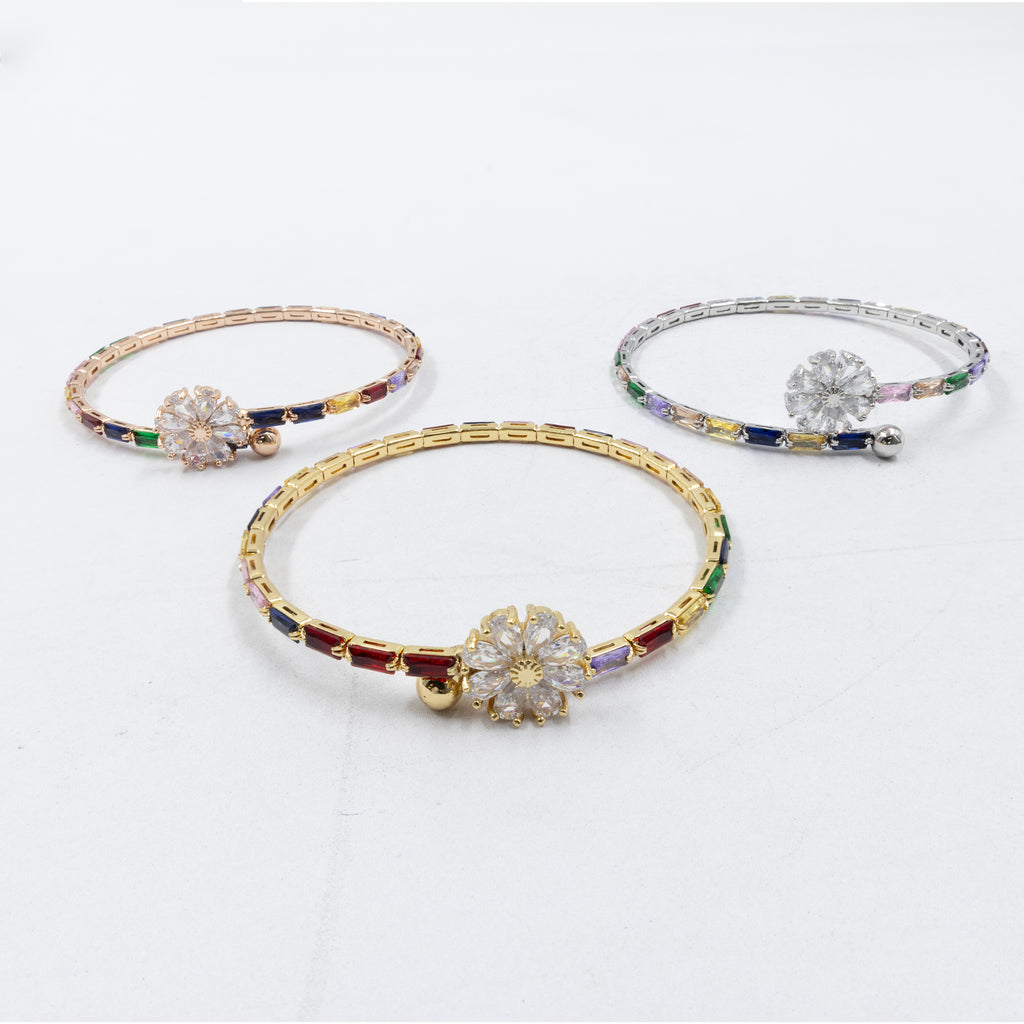 Pulseras Ajustables de tres colores M1 Oro Laminado