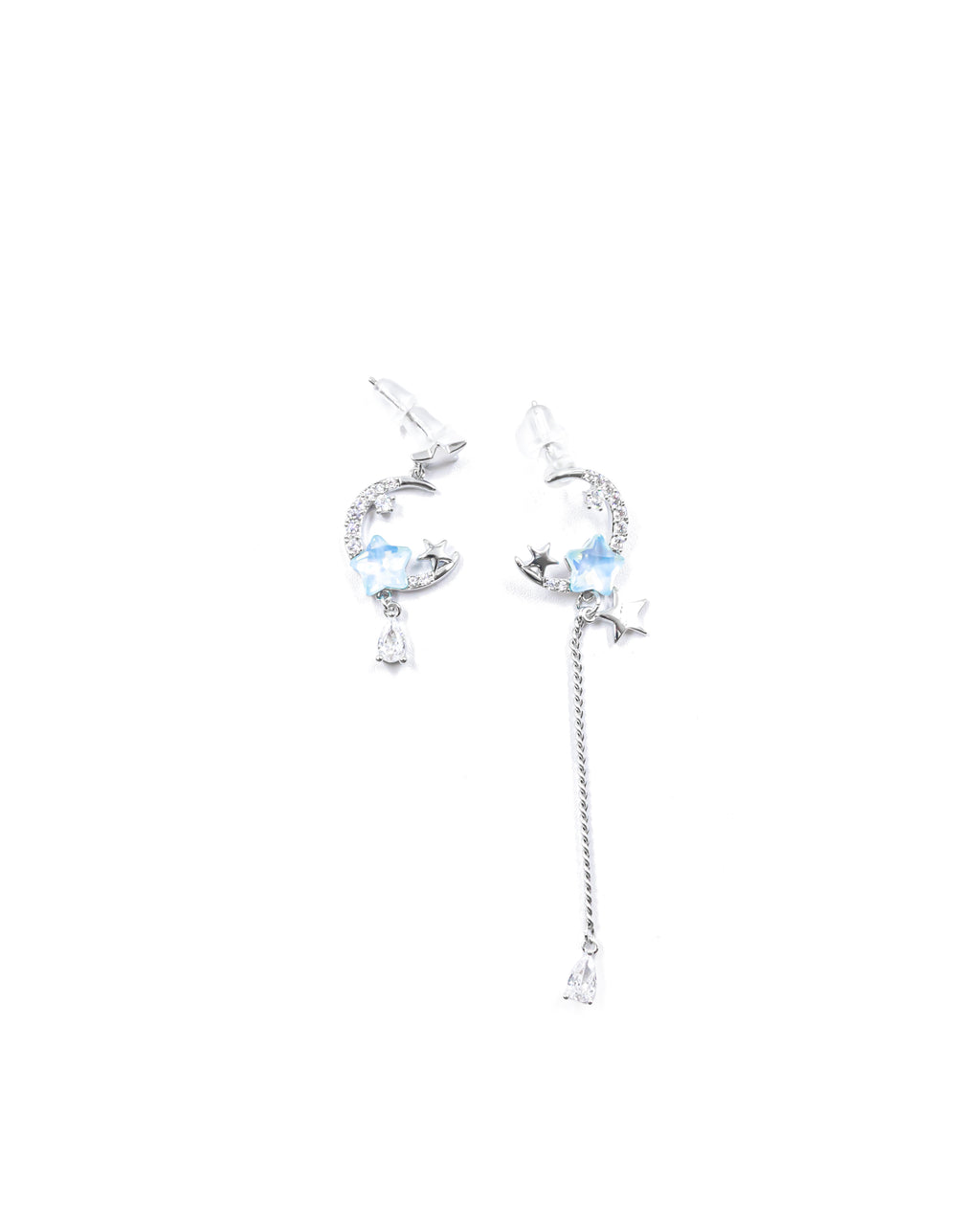 Aretes Largos Ansheli Plateados M16 Oro Laminado