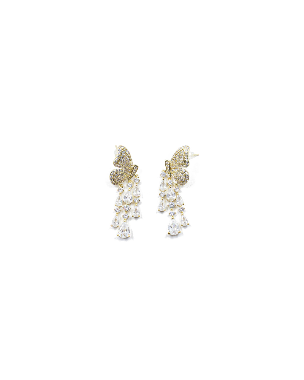 Aretes Largos Ansheli Dorados M14 Oro Laminado