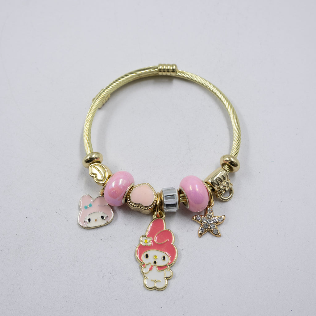 Pulsera tipo Pandora M4 Oro Laminado