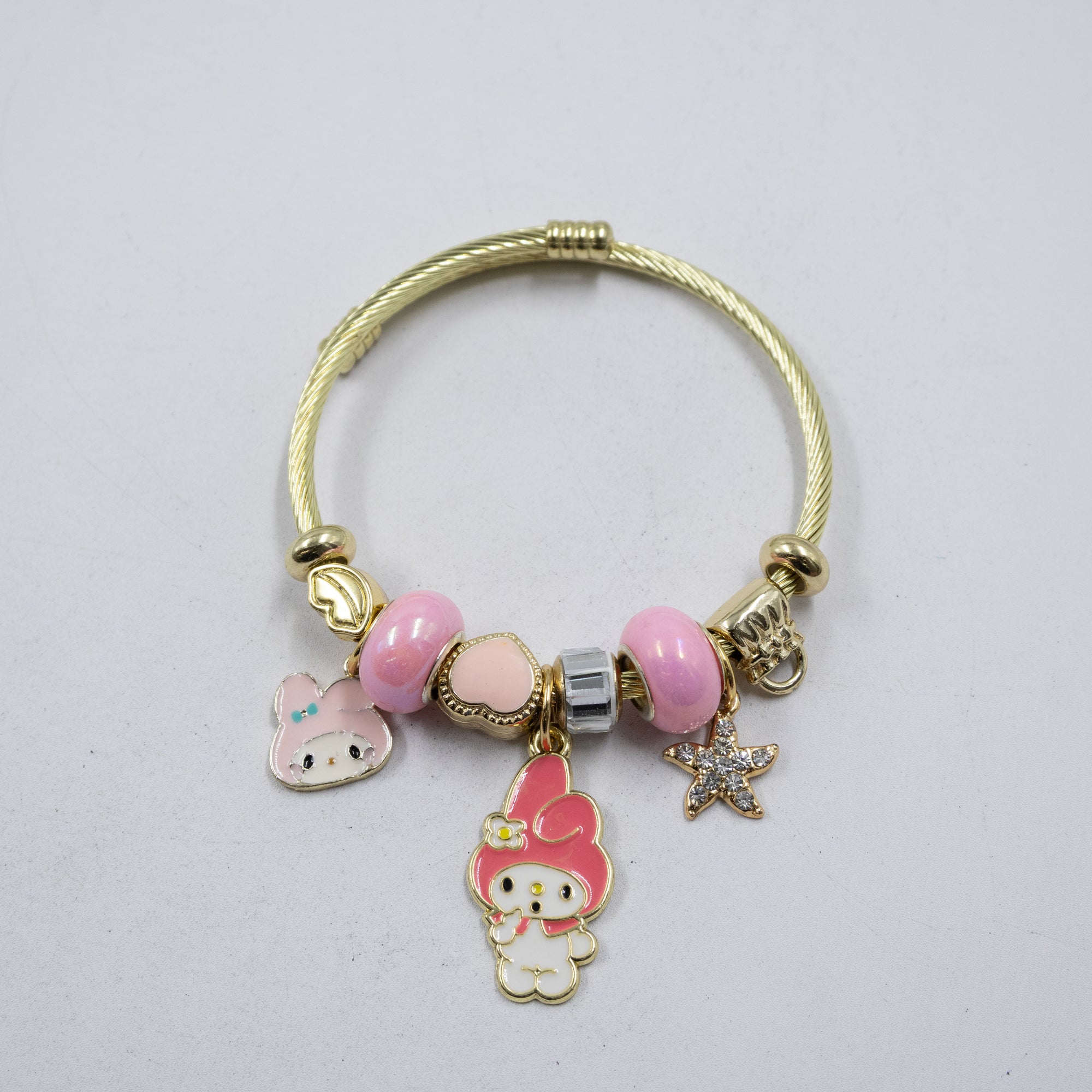 Pulsera tipo Pandora M4 Oro Laminado