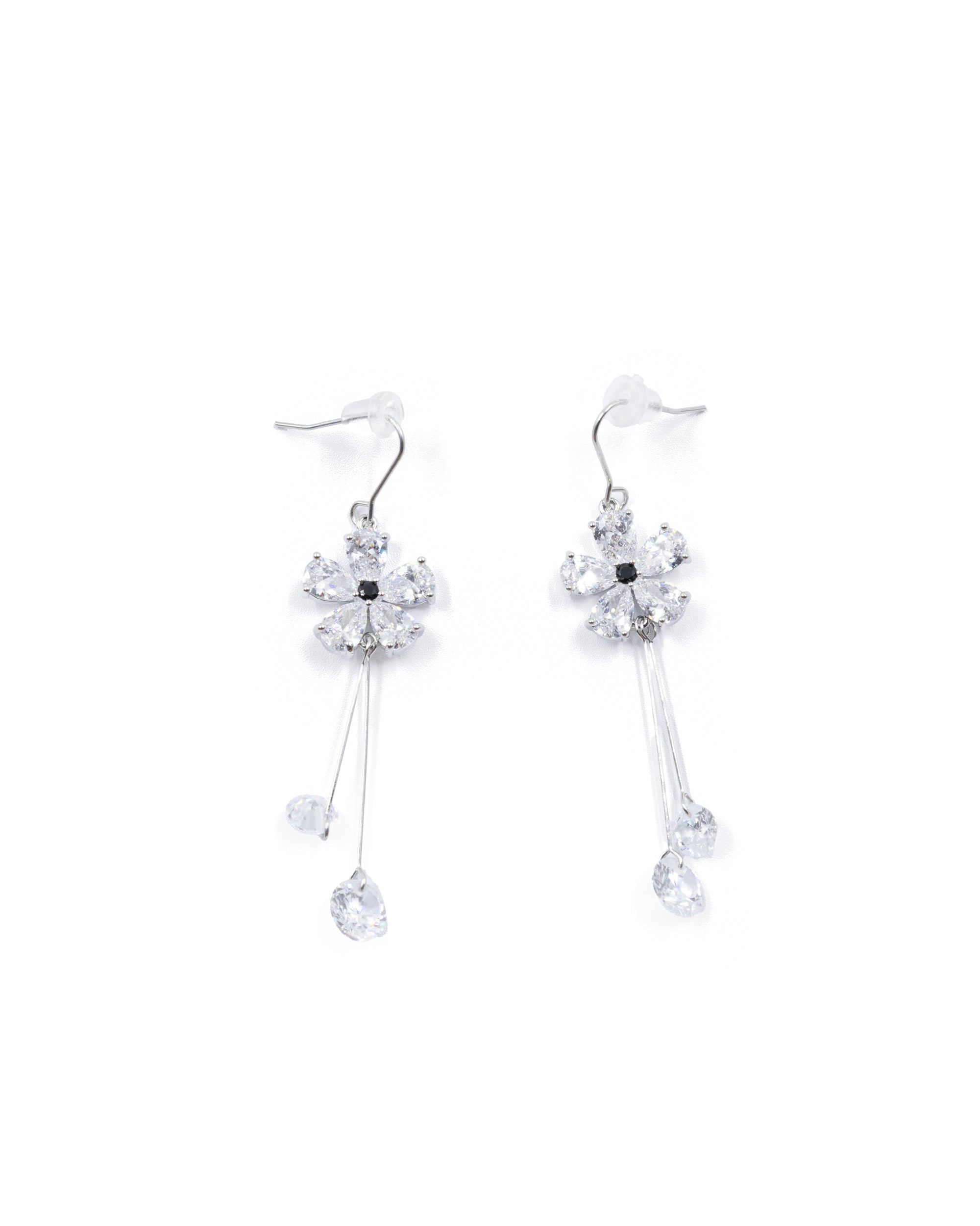 Aretes Largos Ansheli Plateados M20 Oro Laminado