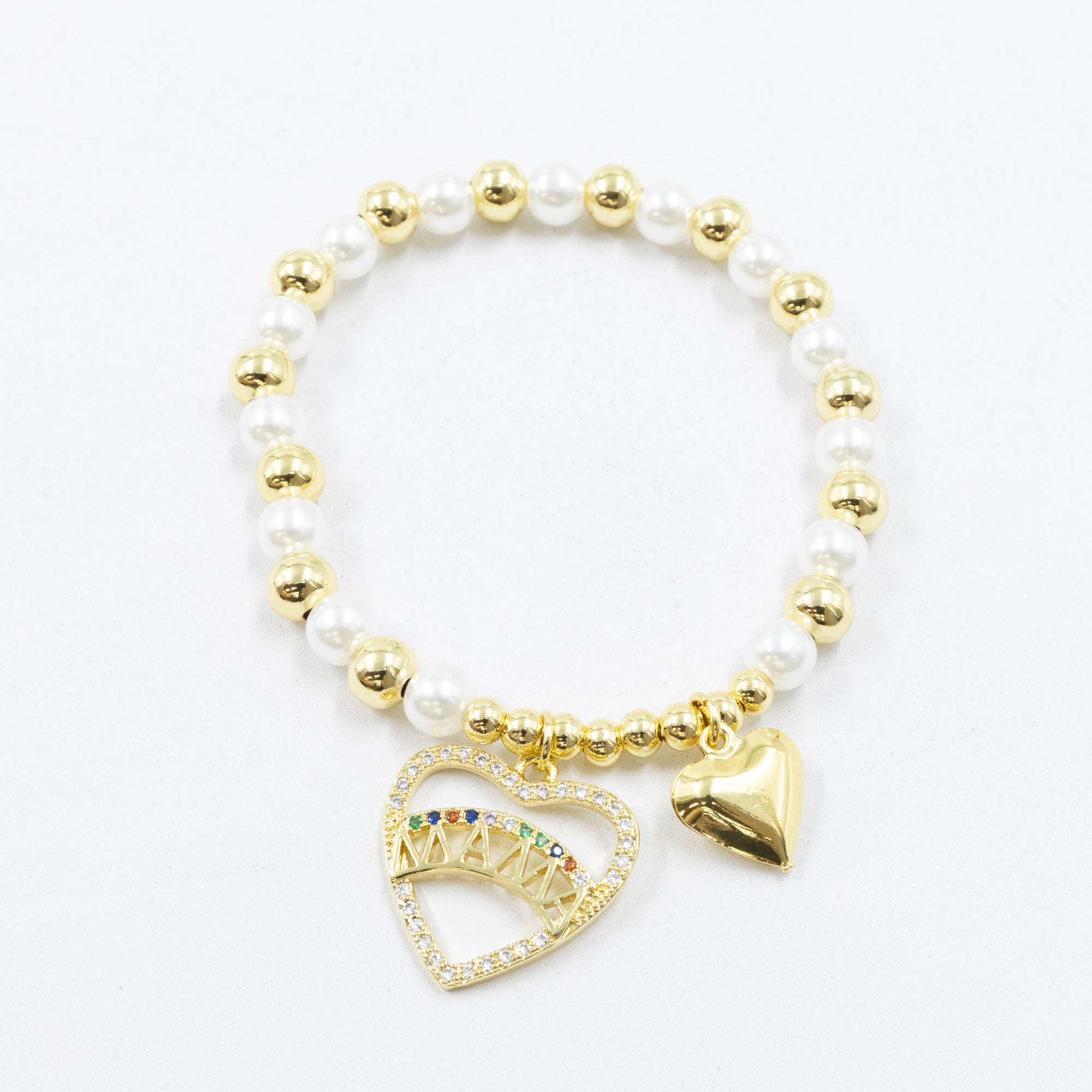 Pulsera con dije de Mamá M6 Oro Laminado 05/03/26