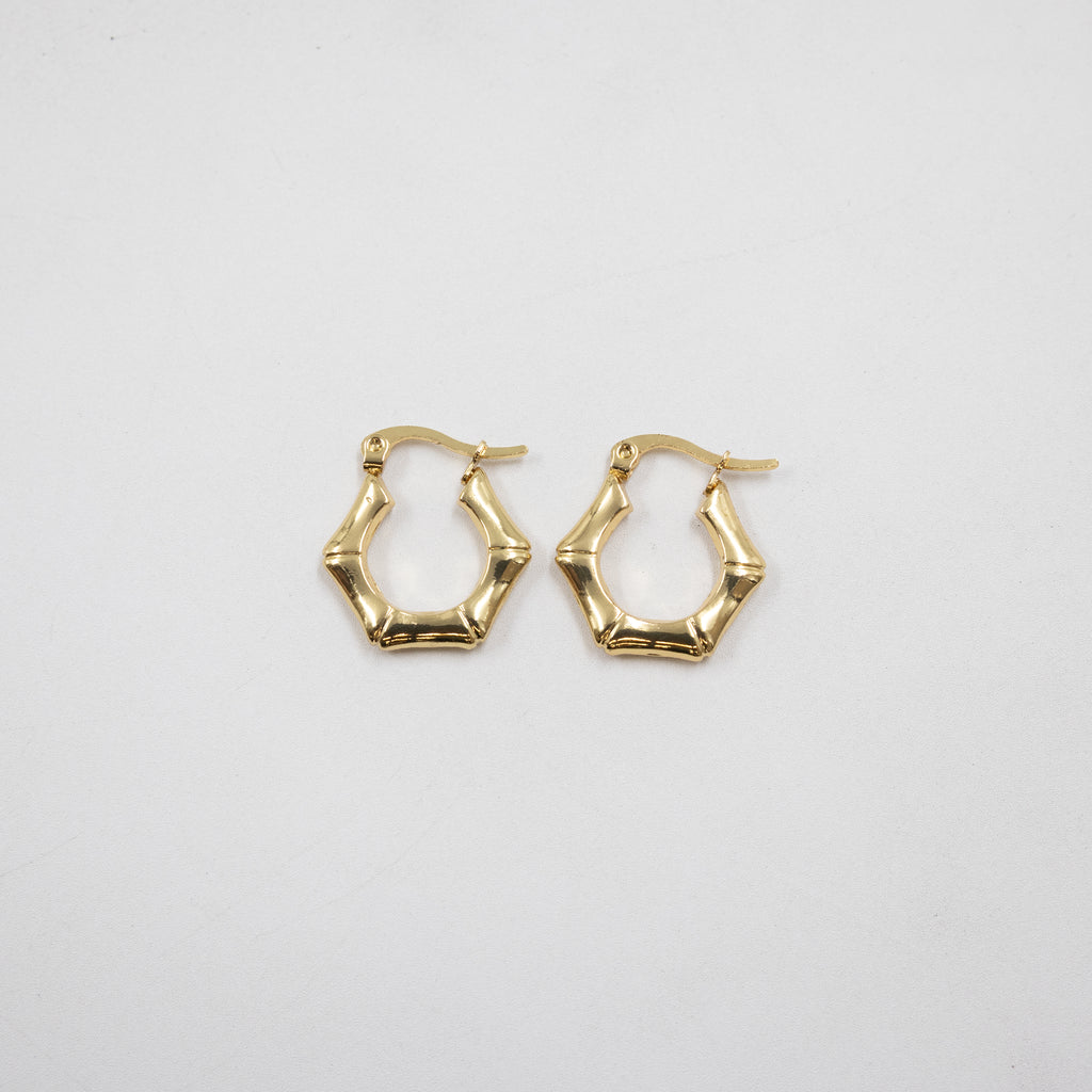 Aretes Dorados Chicos M5 Oro Laminado