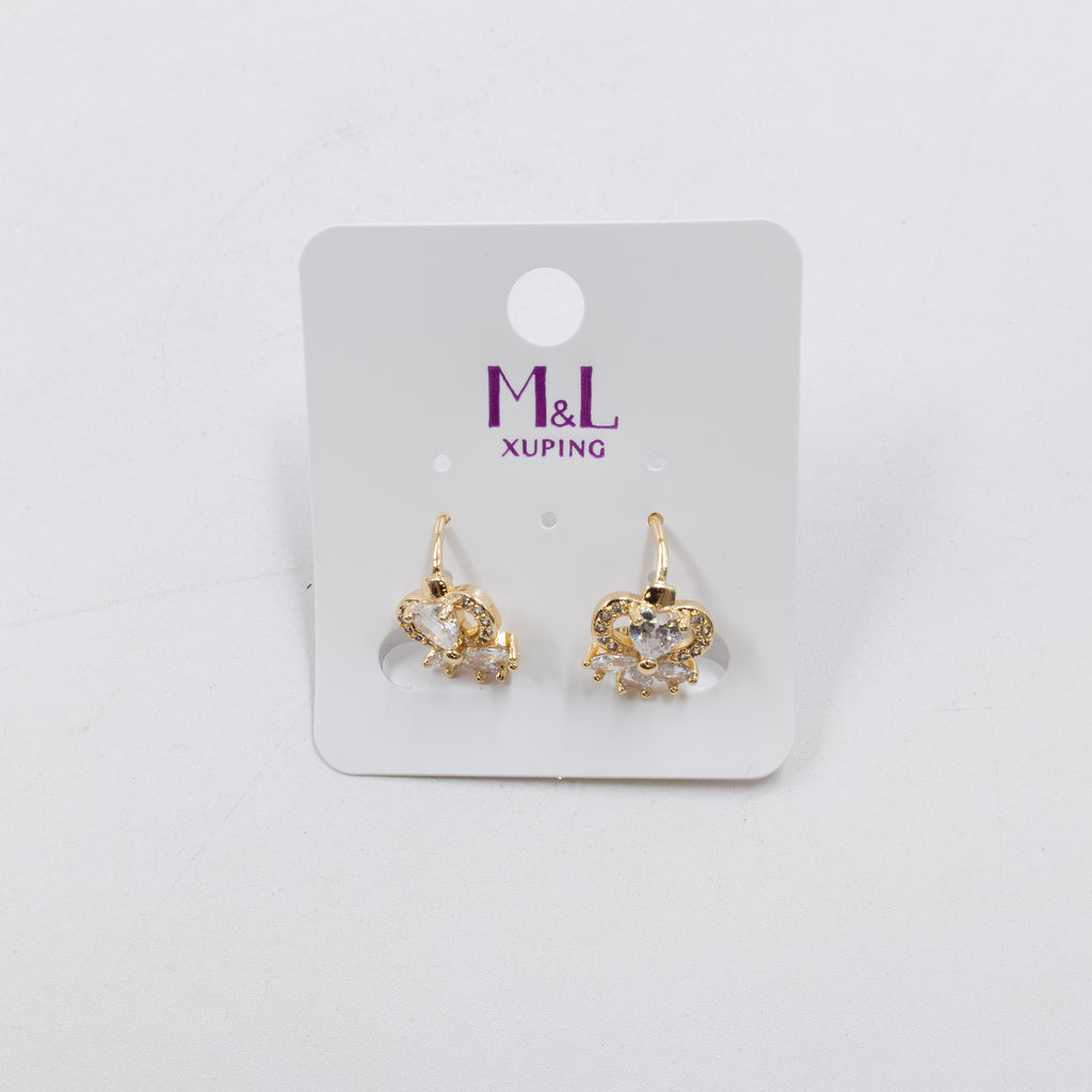 Aretes Dorados Xuping de Aro M9 Oro Laminado