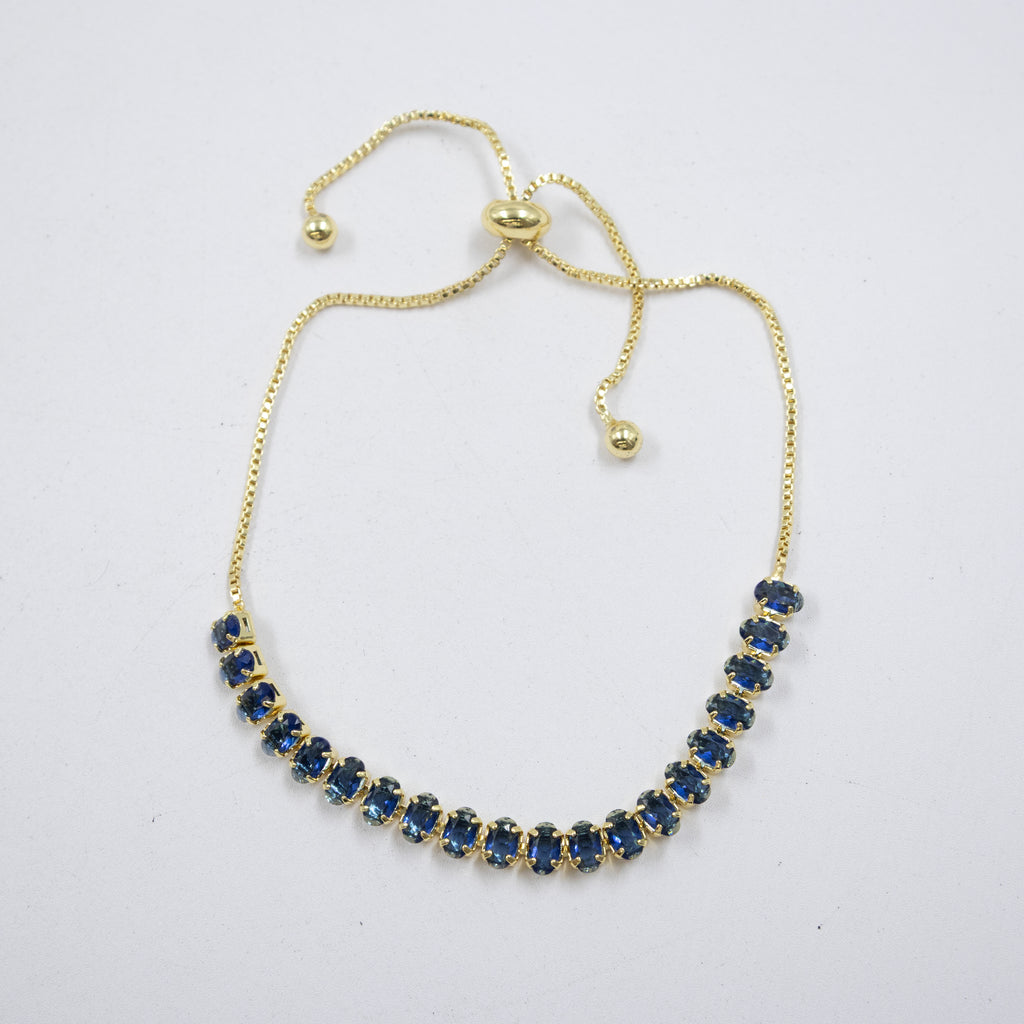 Pulseras Doradas con Piedras M8 Oro Laminado