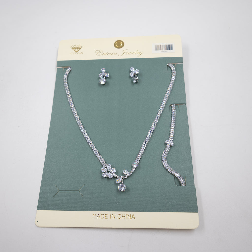Conjuntos Plateados con piedras M2 Oro Laminado