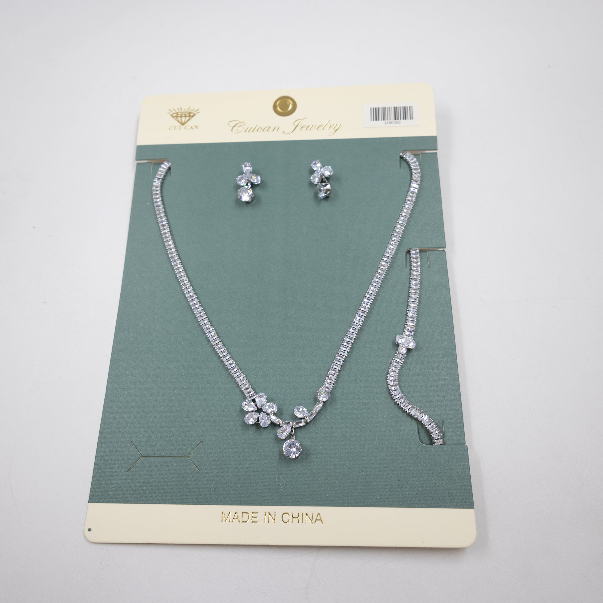 Conjuntos Plateados con piedras M2 Oro Laminado