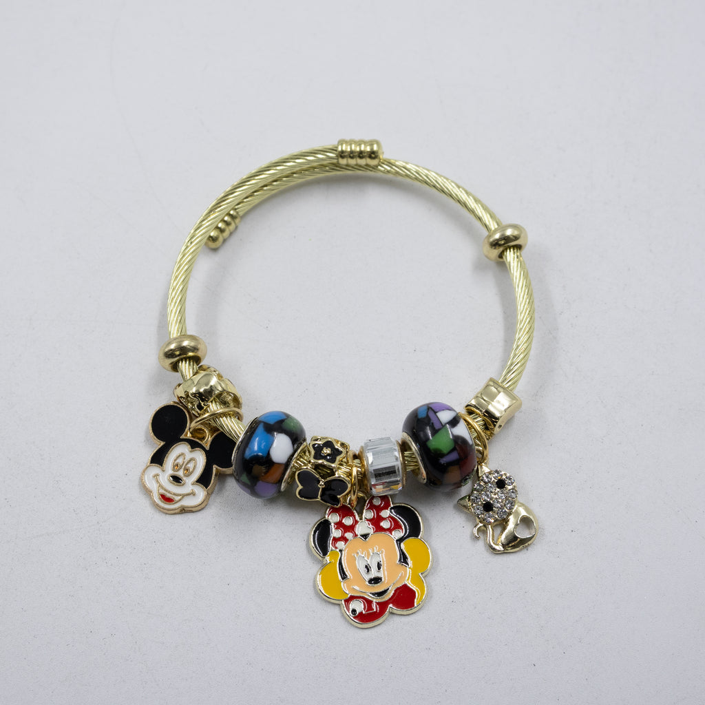 Pulsera tipo Pandora M7 Oro Laminado