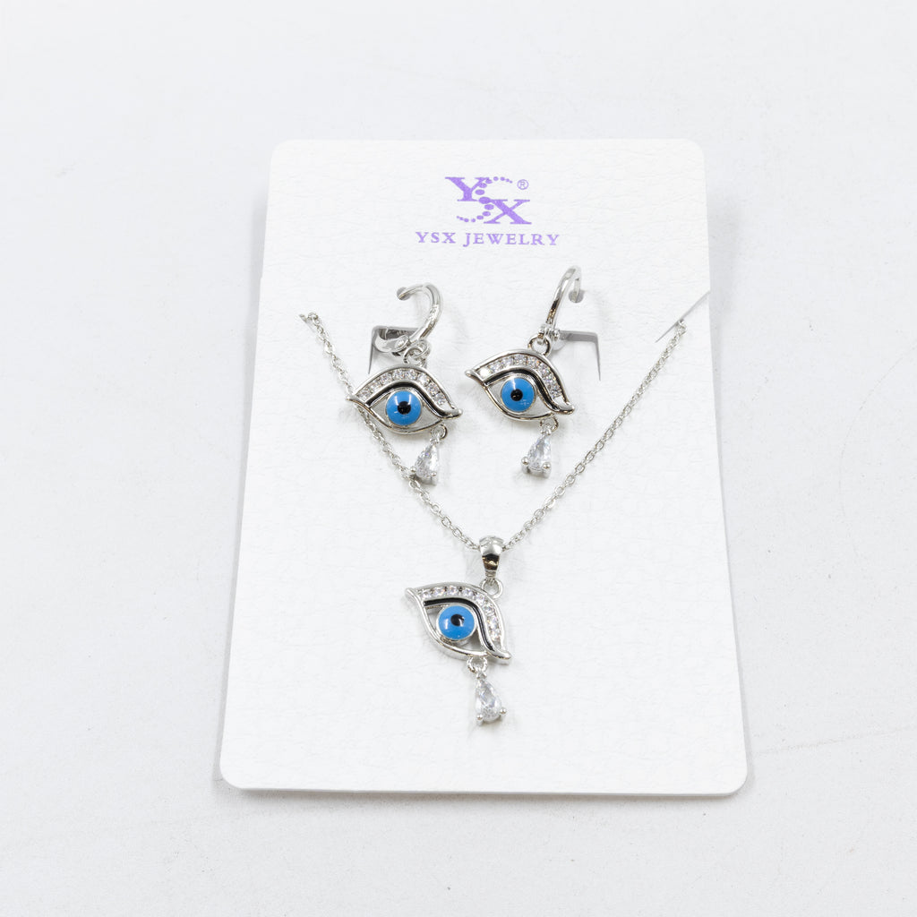 Conjunto de Aretes y Collar Oro Laminado
