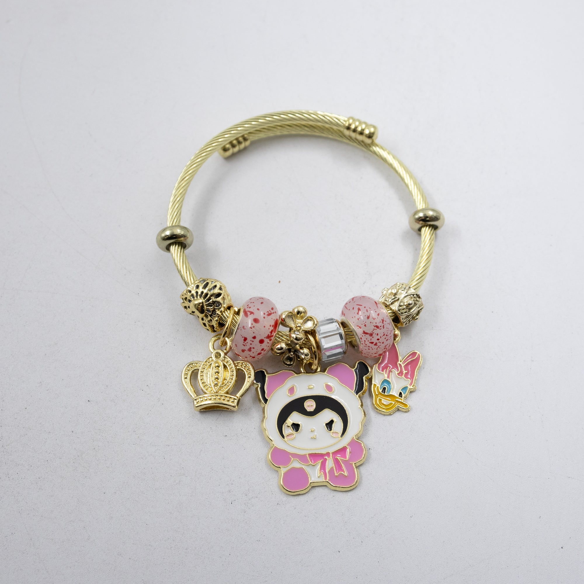 Pulsera tipo Pandora M3 Oro Laminado
