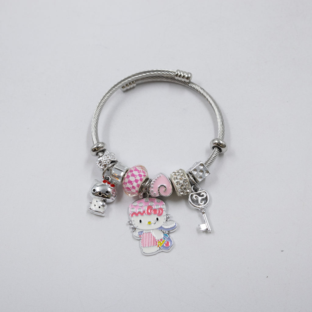 Pulsera tipo Pandora Plateados M1 Oro Laminado