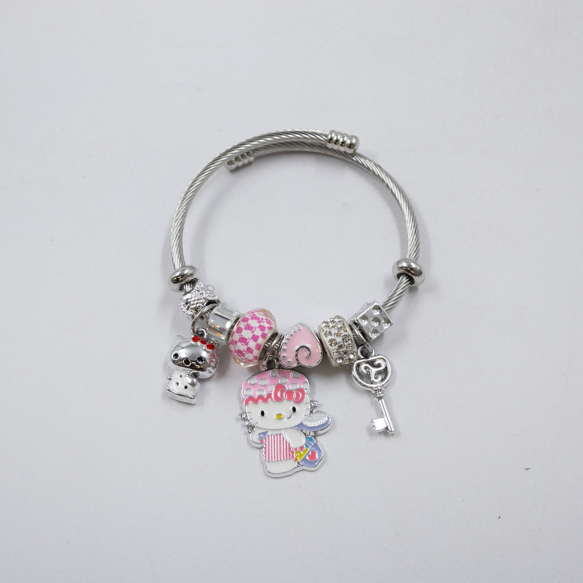Pulsera tipo Pandora Plateados M1 Oro Laminado