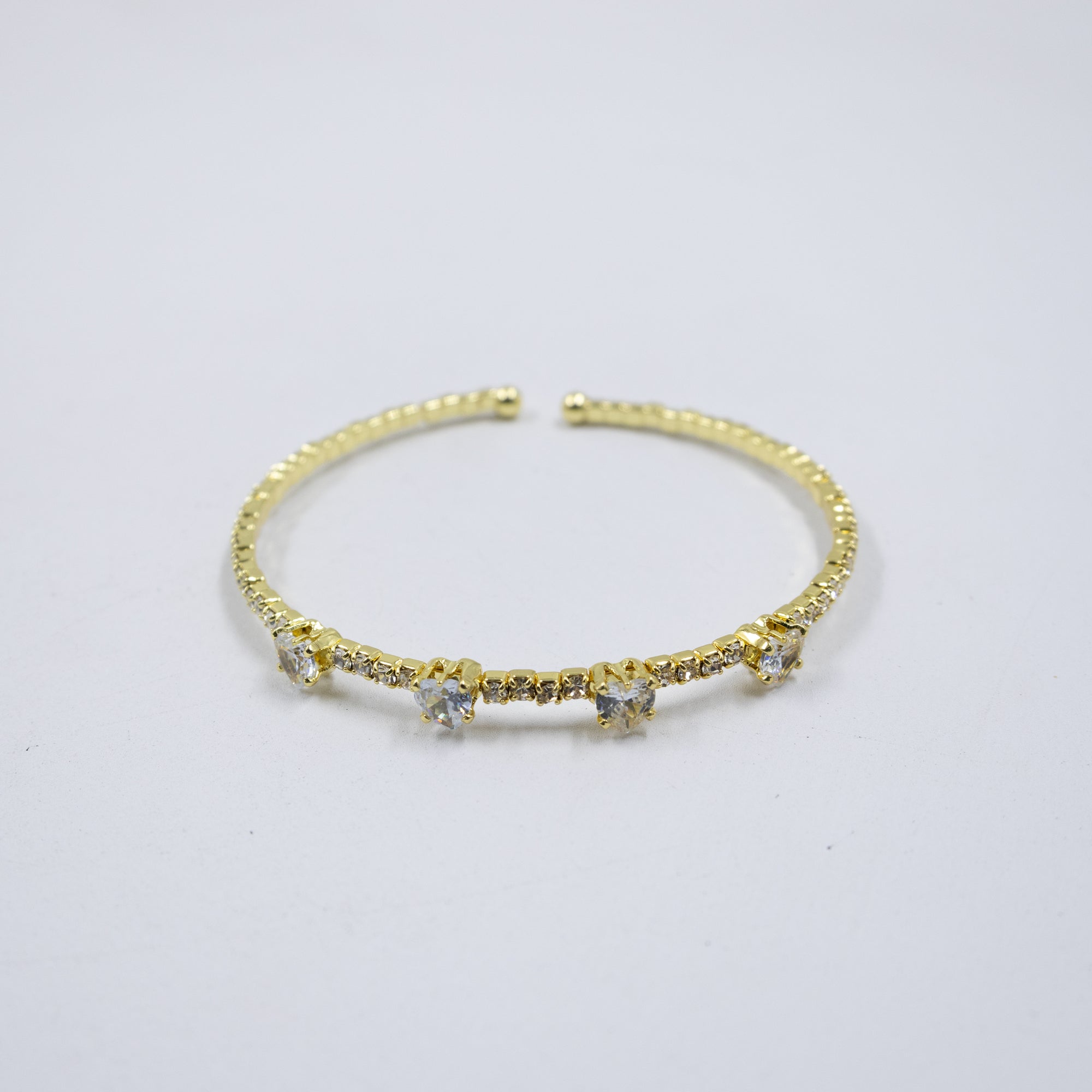 Pulseras Doradas con Piedras M7 Oro Laminado