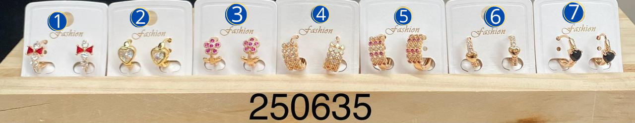 Aretes Dorados M7 Oro Laminado 02/03/26