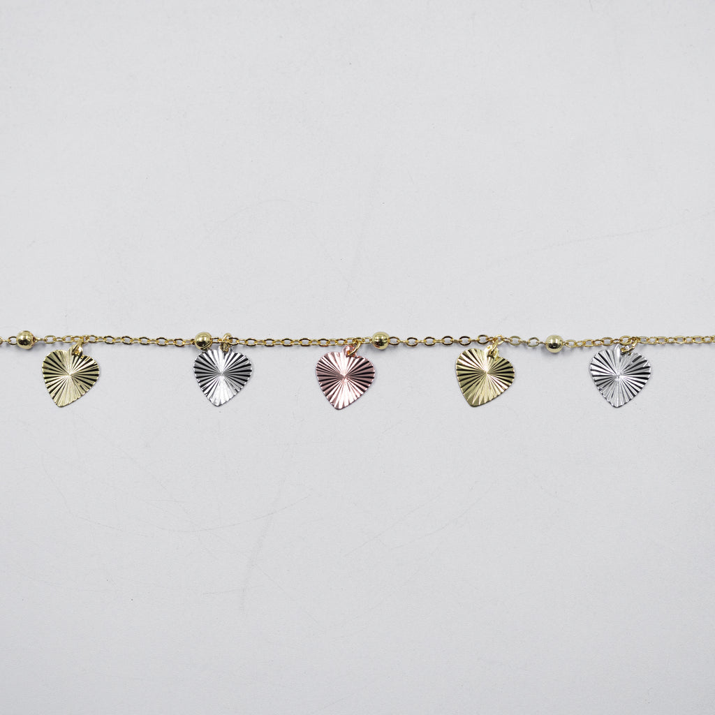 Pulseras de Tres colores M2 Oro Laminado