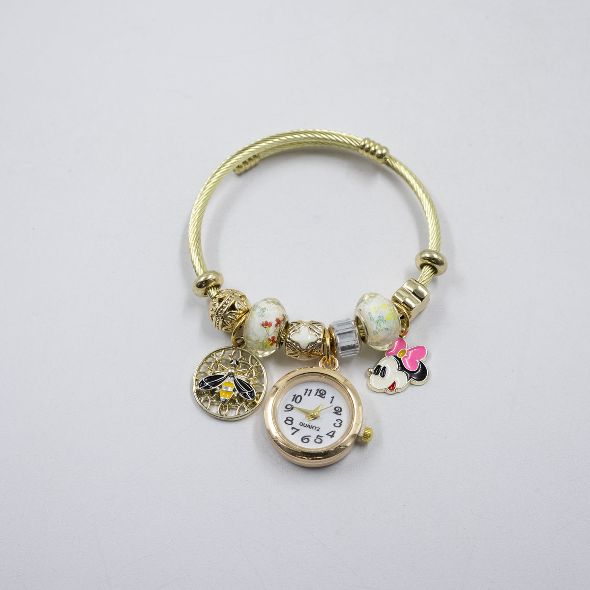 Pulsera tipo Pandora Dorados M23 Oro Laminado