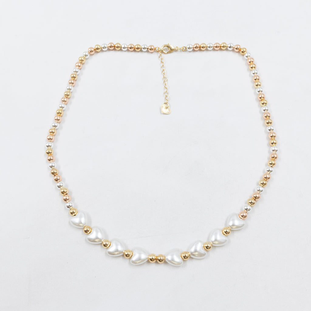 Collar Oro Florentino de Cuentas M2 Oro Laminado