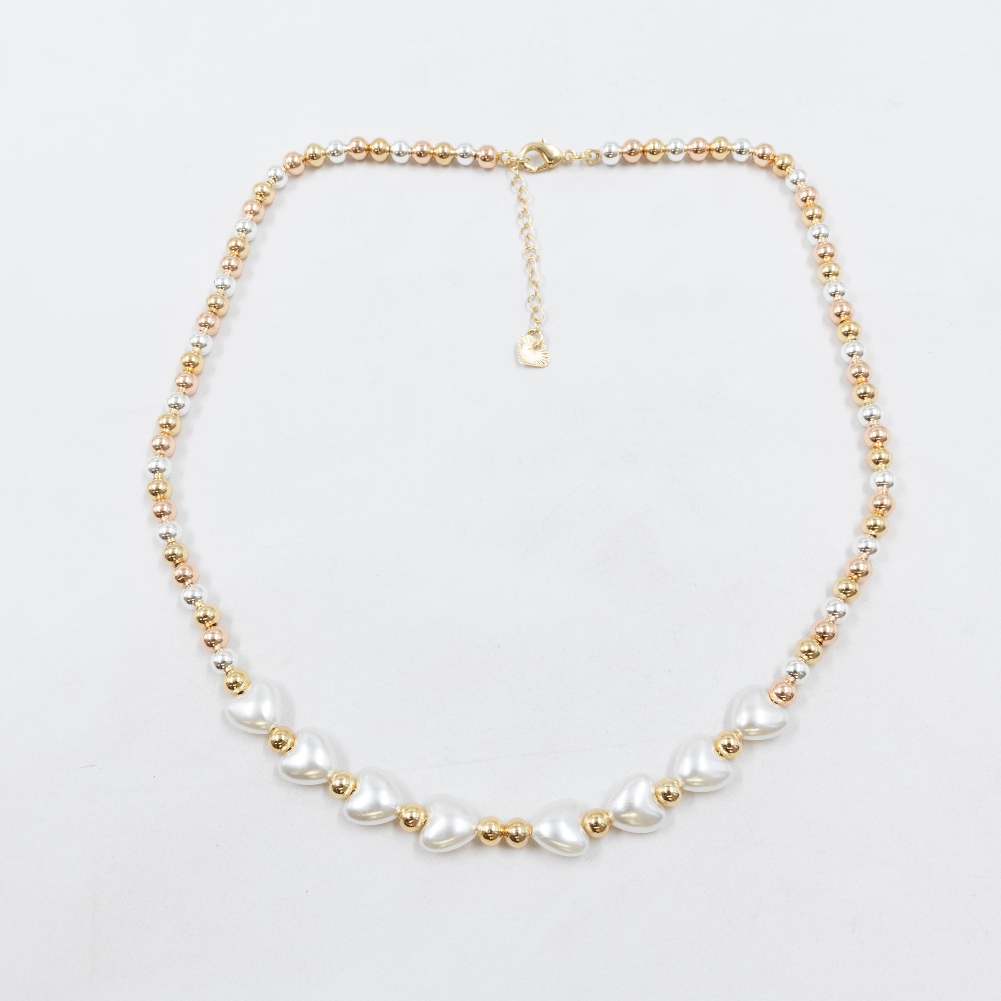 Collar Oro Florentino de Cuentas M2 Oro Laminado