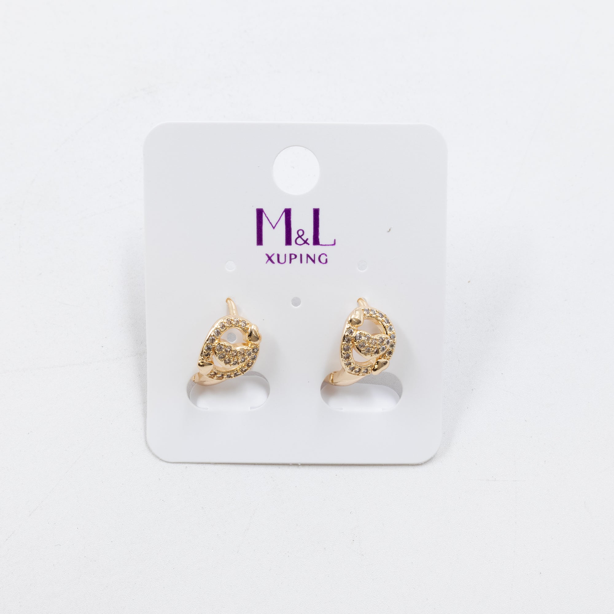 Aretes Dorados Xuping de Aro M6 Oro Laminado