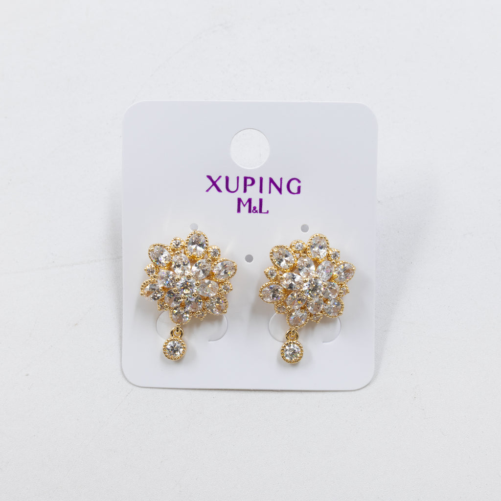 Aretes Dorados Xuping de Aro M12 Oro Laminado