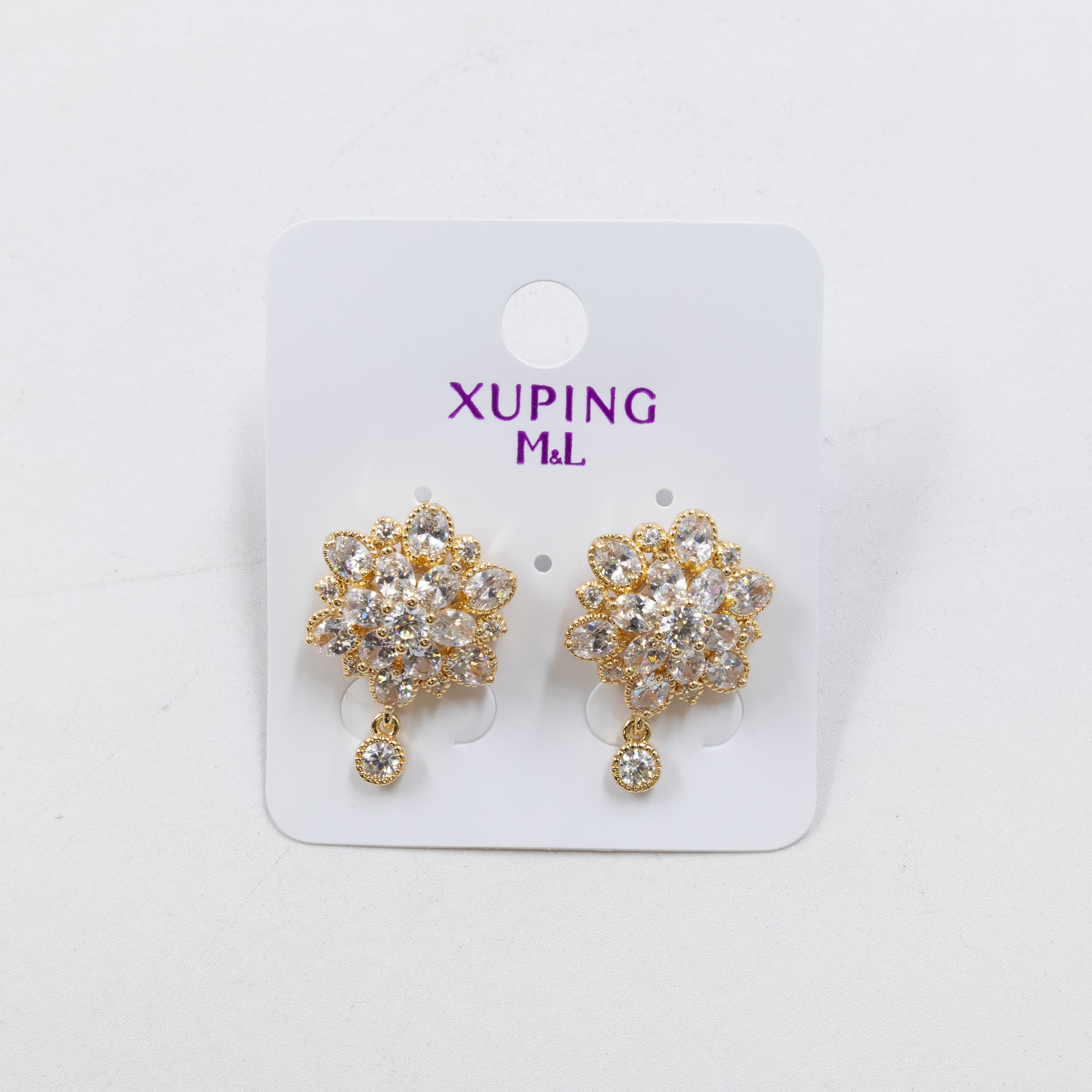Aretes Dorados Xuping de Aro M12 Oro Laminado