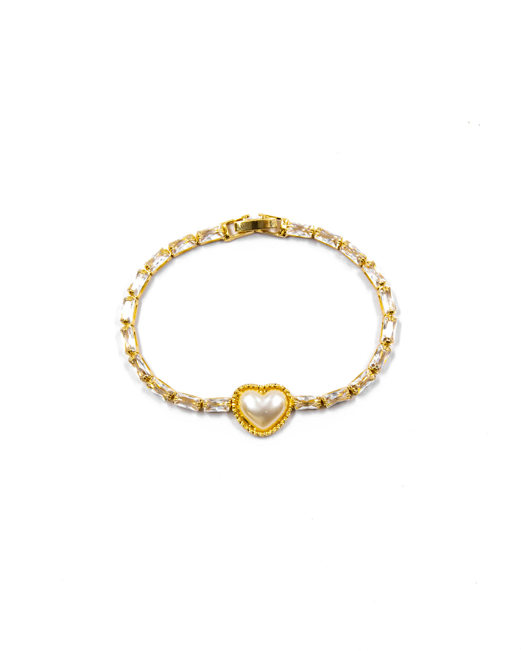 Pulsera dorada de piedras con piedra - M4 Oro Laminado