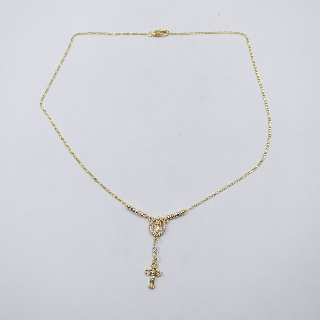 Collar Dorado Religioso M1 Oro Laminado