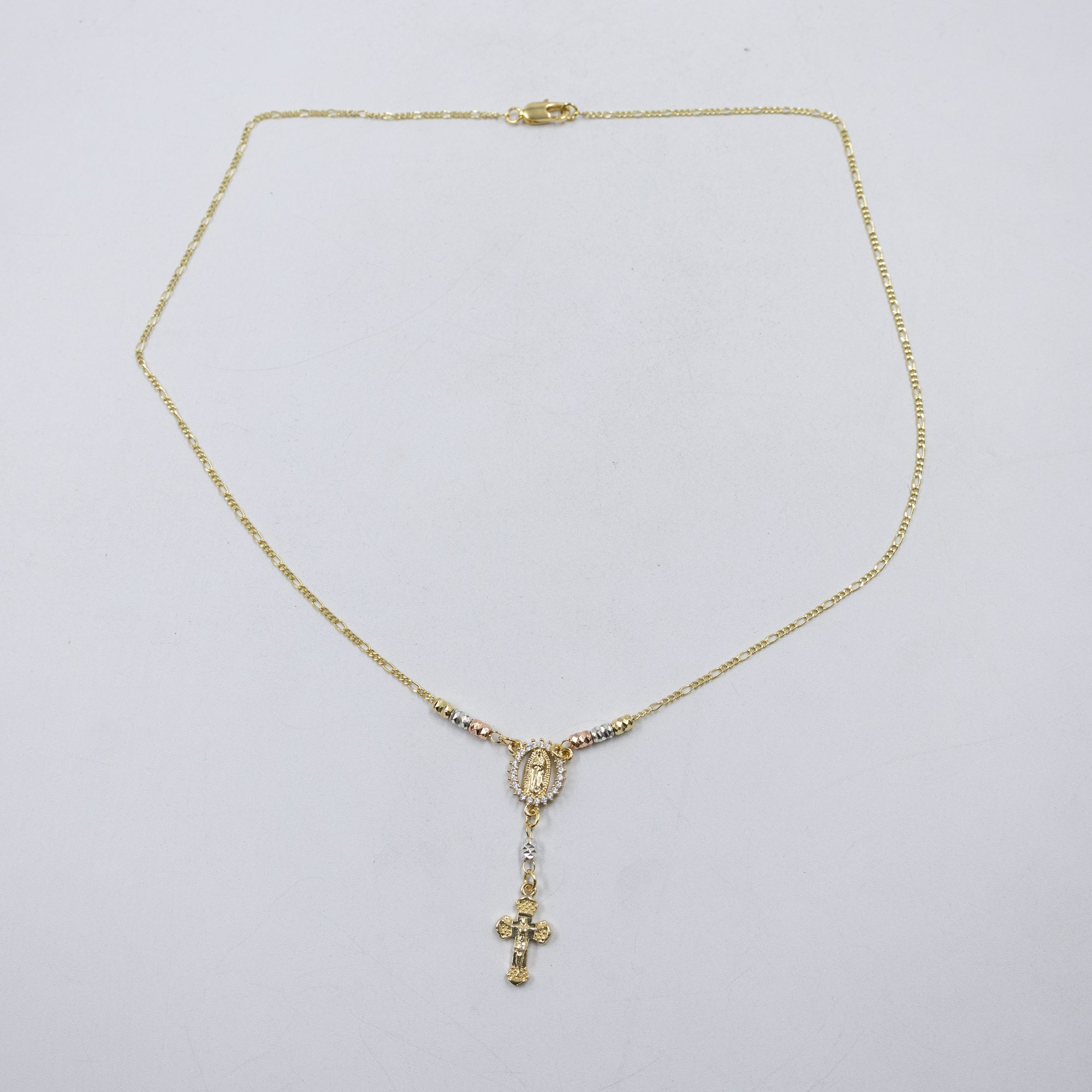 Collar Dorado Religioso M1 Oro Laminado