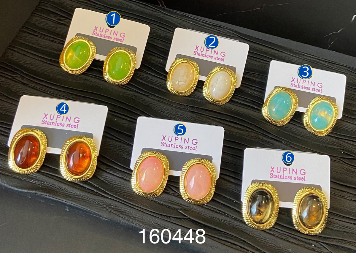 [03/OCTUBRE/26] Aretes Dorados Diferentes Diseños M3 Acero Inoxidable