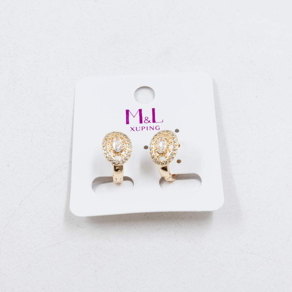 Aretes Xuping Dorados M10 Oro Laminado