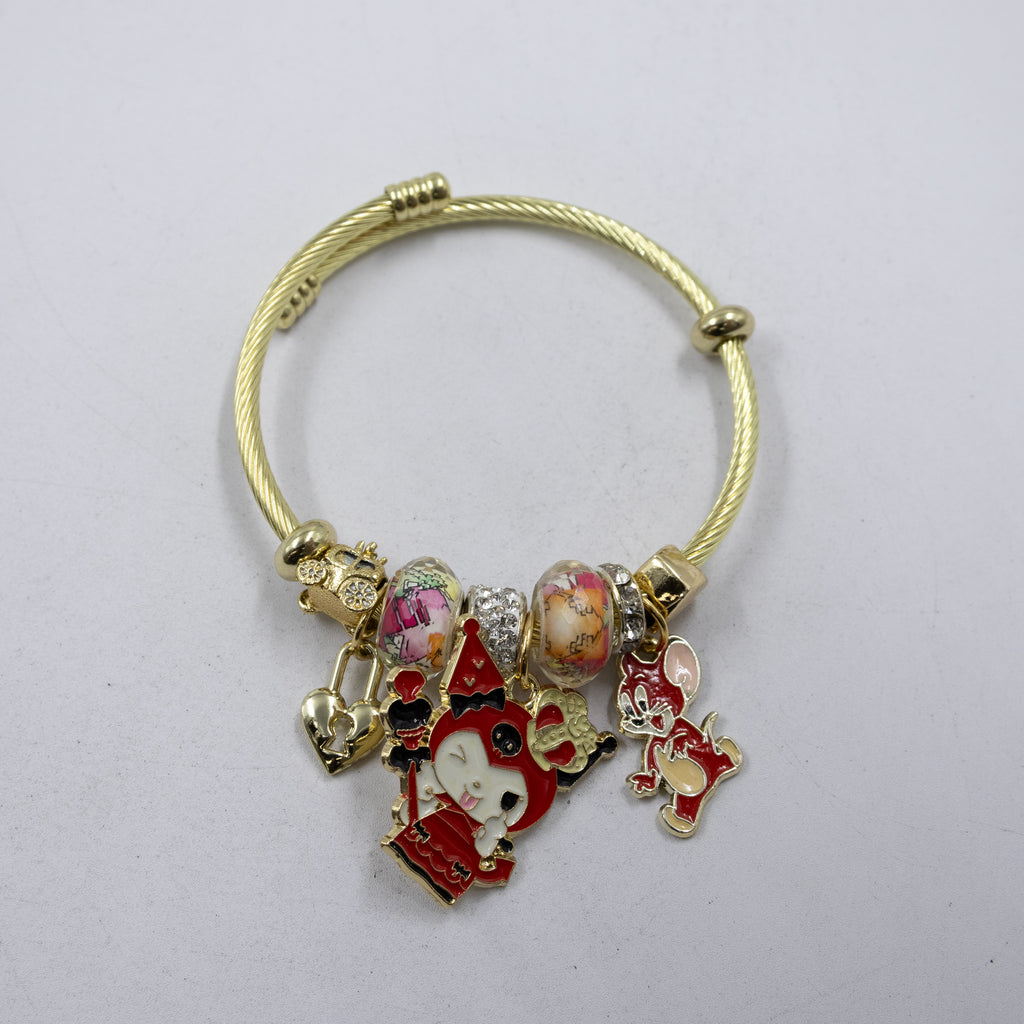 Pulsera tipo Pandora M2 Oro Laminado