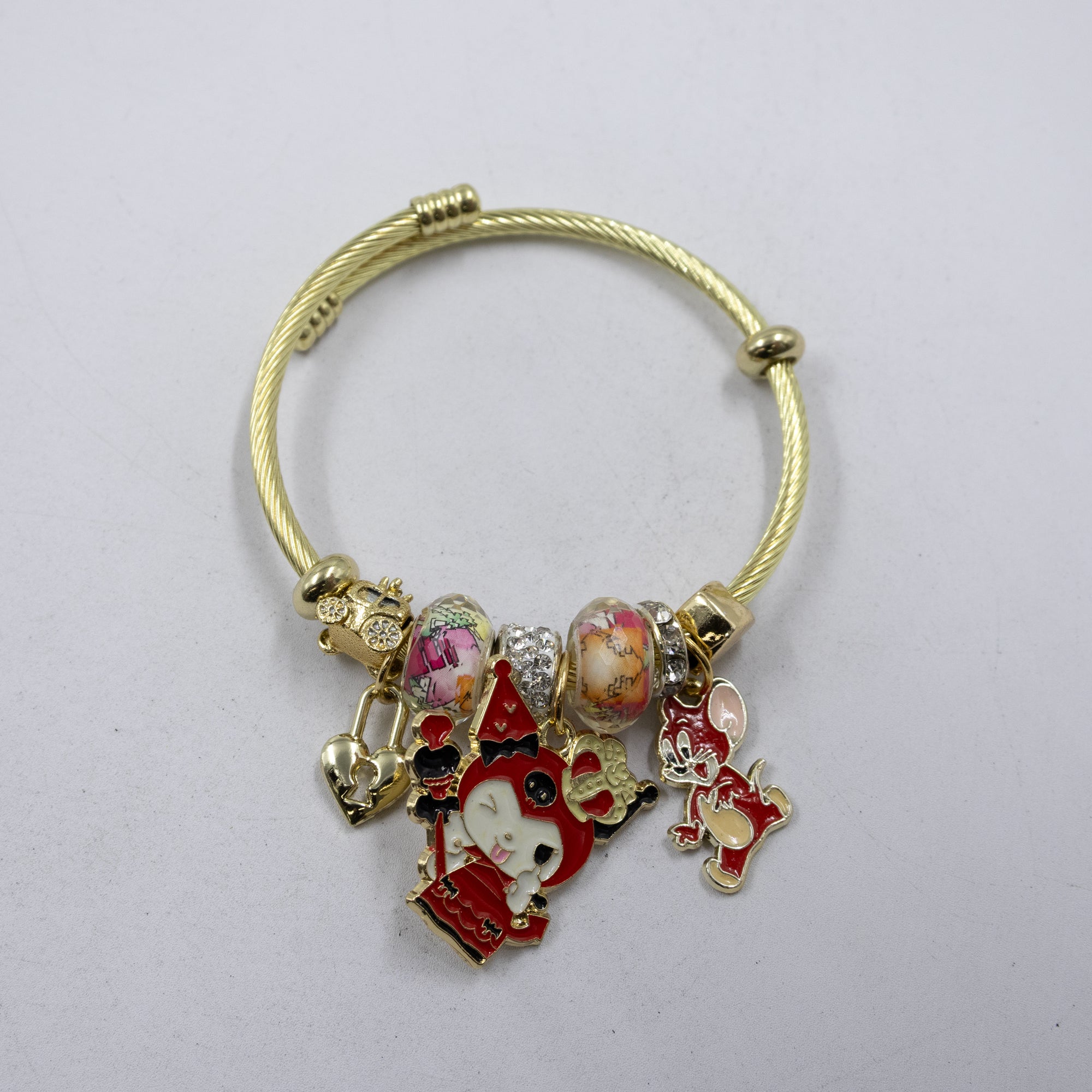 Pulsera tipo Pandora M2 Oro Laminado